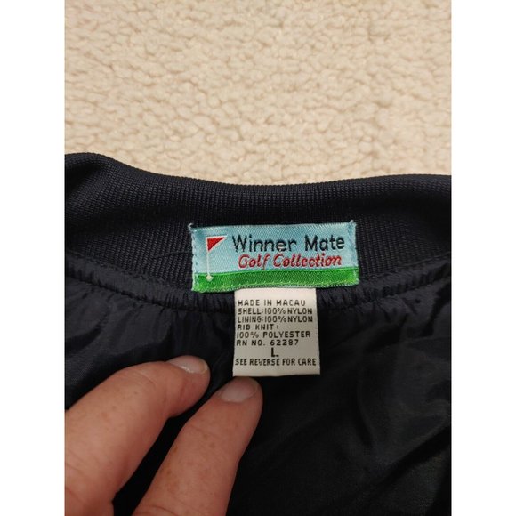 Vintage Winner Mate Golf Collection Pullover Tartan Plaid Green Blue Mens Size M - Picture 8 of 11